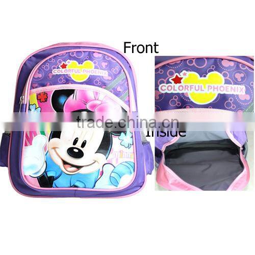 2014 fashion campus backpack, factory OEM schoolbag, polyster schoolbag(BXDXT006)