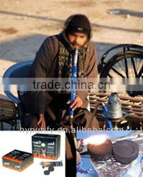 Shisha charcoal/100% Pure naturral high quality fine wood powder made hookah charcoal