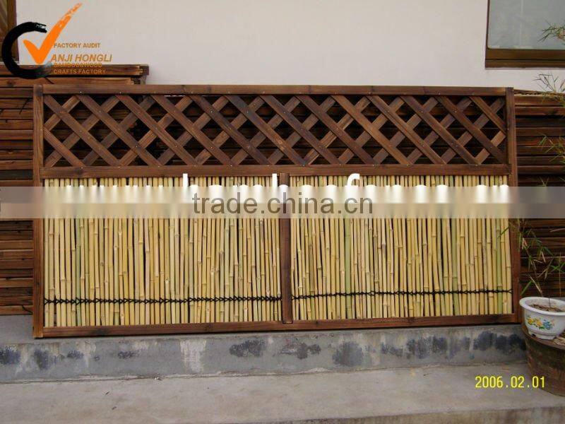 Eco-friendly natural bamboo paneling for garden or home
