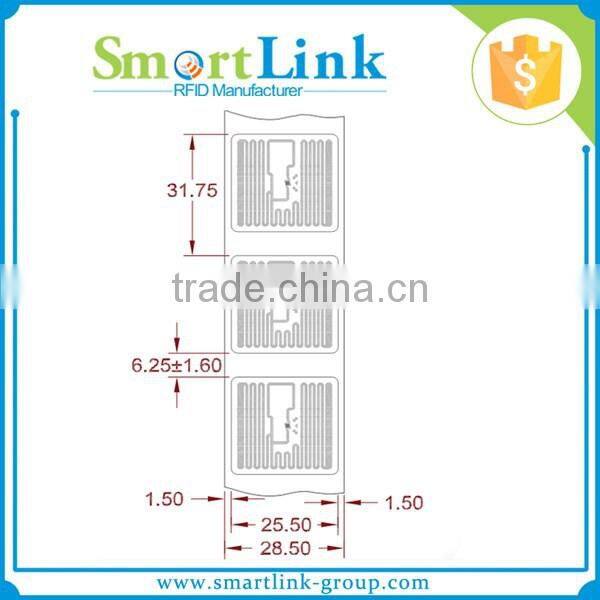 small uhf rfid antenna,Alien 9629 25.5x25.5mm UHF RFID inlay Tag, RFID Label sticker tag for garment management