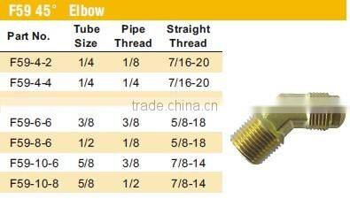 45 Elbow,Pipe Fitting,Brass Fitting,Water valve