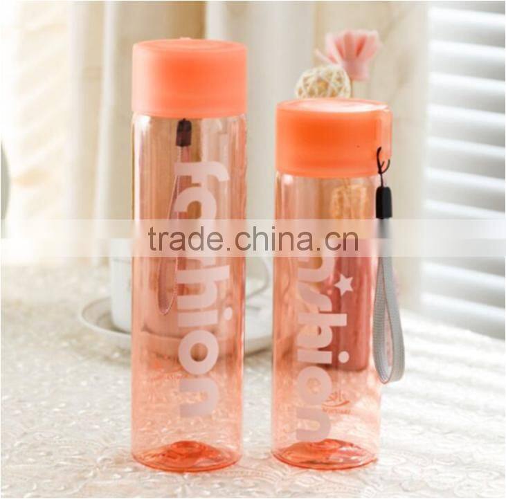 BPA FREE 410ml/330ml water bottle/ sports plastic water bottle with straw