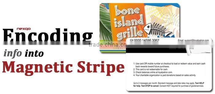 Plastic Hotel Magnetic Stripe Key Card, HICO/LOCO