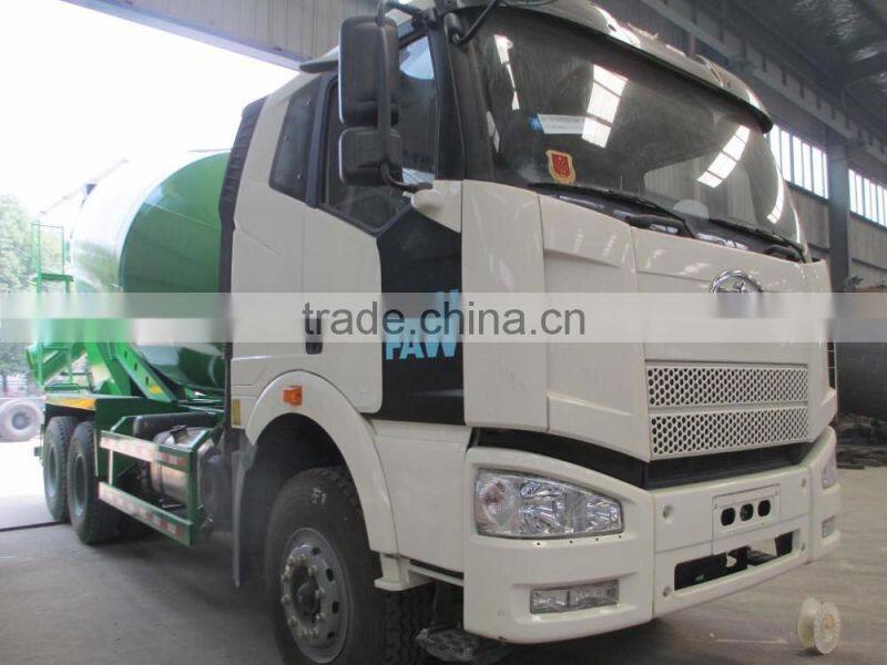 new FAW 10 cubic meters concrete mixer truck, concrete agitator for sale