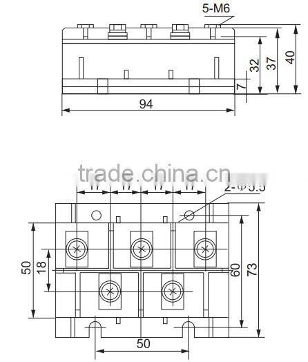 Three phase Bridge Rectifier Module for sale