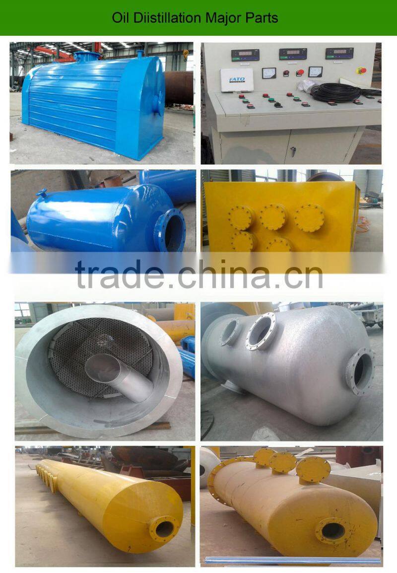 Fast Instllation Oil Purifier distiller machine refining used oil and crude and pyrolysis oil 10TPD