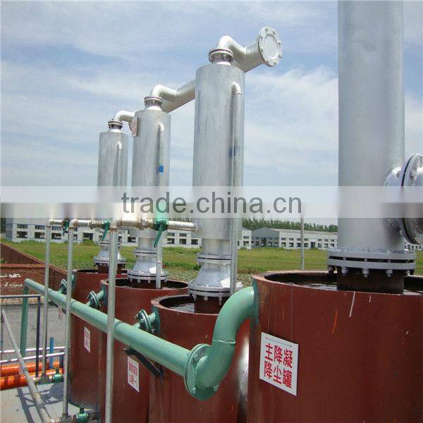 Oil sludge refining to light diesel oil pyrolysis plant