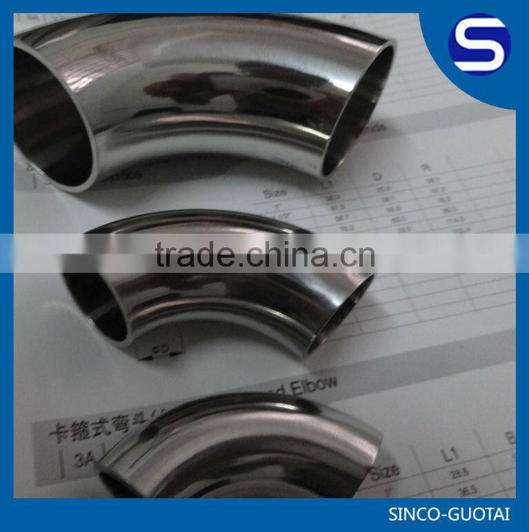 304l stainless steel santary elbow