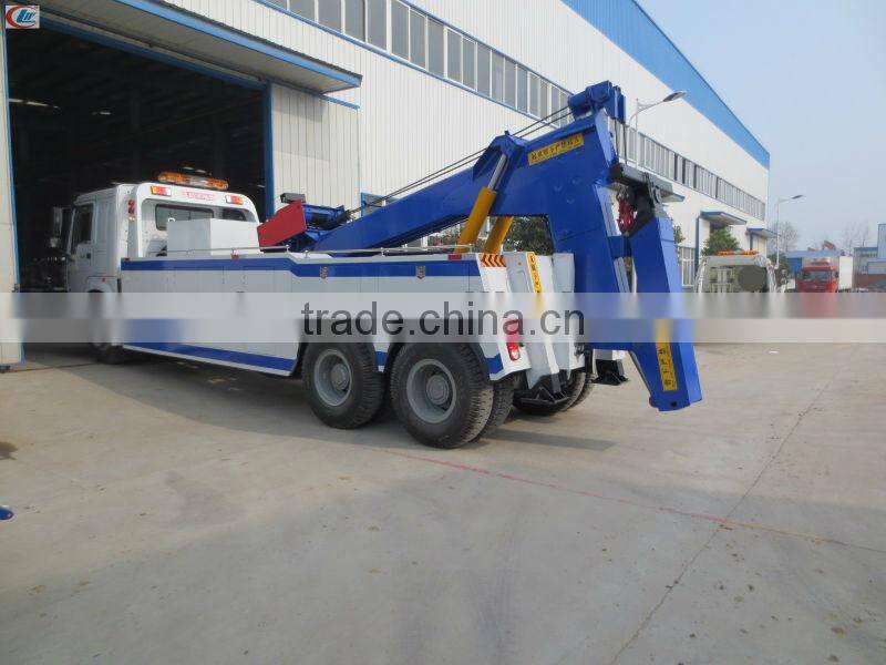 6*4 Sinotruk HOWO rear double axles Wrecker Truck 25 ton