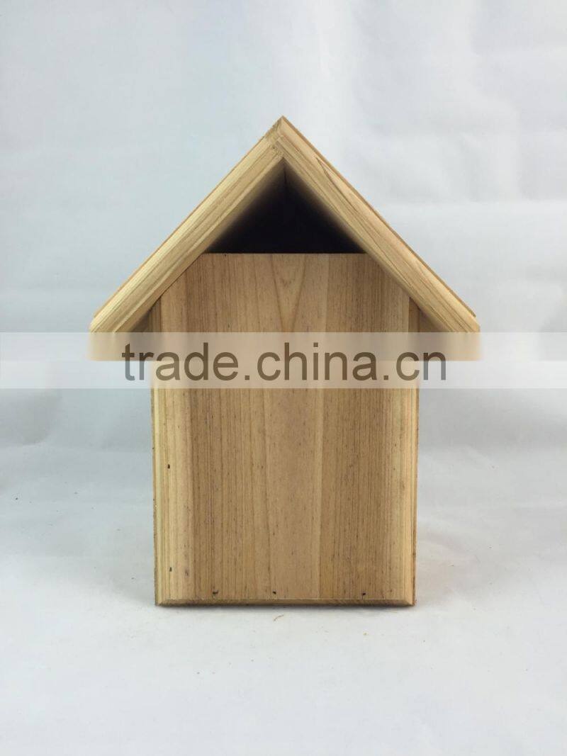 FSC wooden bird house /wooden bird cage decorate in garden for wholesale