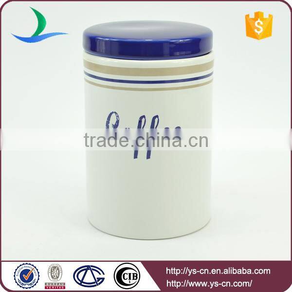 Ceramic biscuit tea sugar and coffe food storage container sets