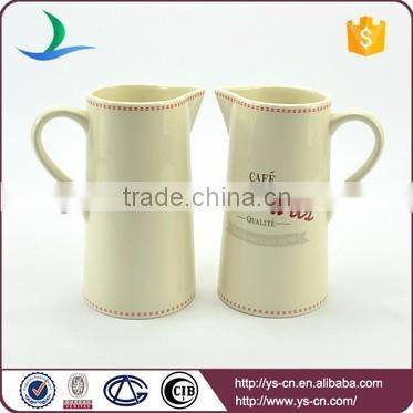 Wholesale modern decal ceramic water jug for bathroom