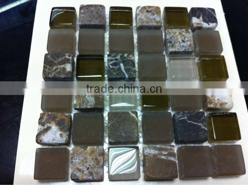Different mirror mosaic glass