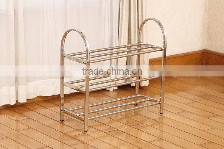 5 tiers stainless steel square tube shoes storage orginaze