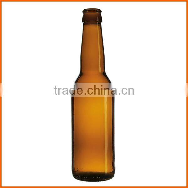 High quality customized brown glass bottle for beer