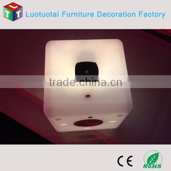 Plastic led music cube with multicolor change