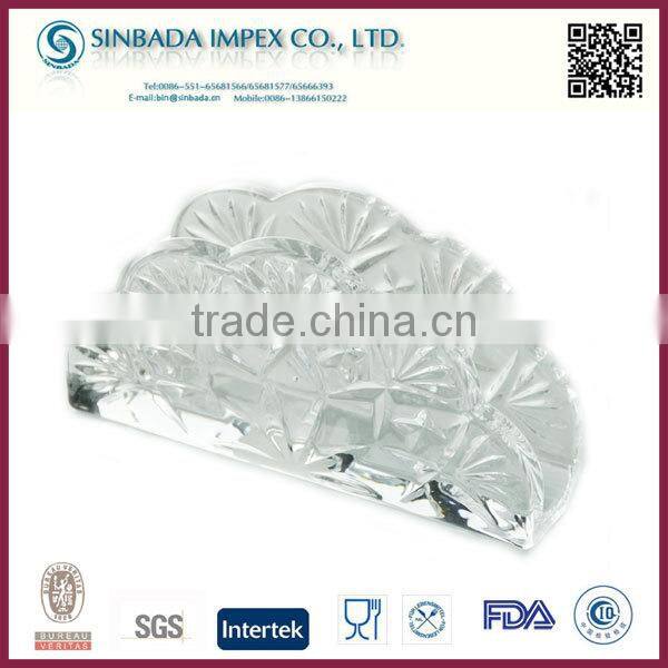 New style exquisite crystal napkin holder / glass napkin holder