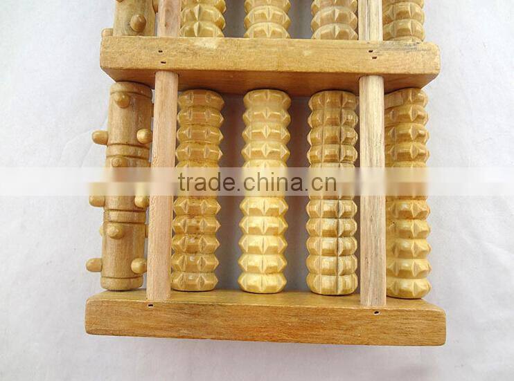 5 rows wooden care reflexology relax relief stress health therapy foot roller massager