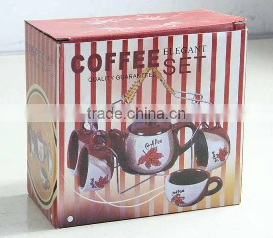 5pcs Coffee Set with Standard tea set closeout xmas star design