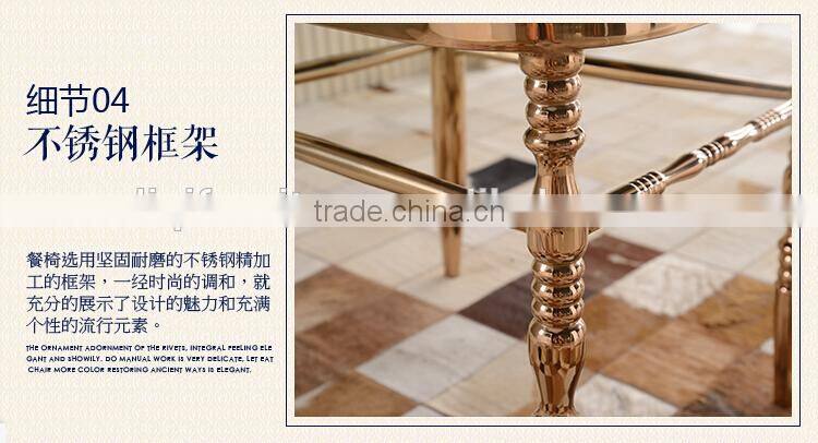 quality polished rose golden stainless steel luxury modern chiavari tiffany chair LQ-SSC001R