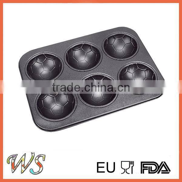 Soccer Shape Non-stick Carbon Steel Muffin Maker