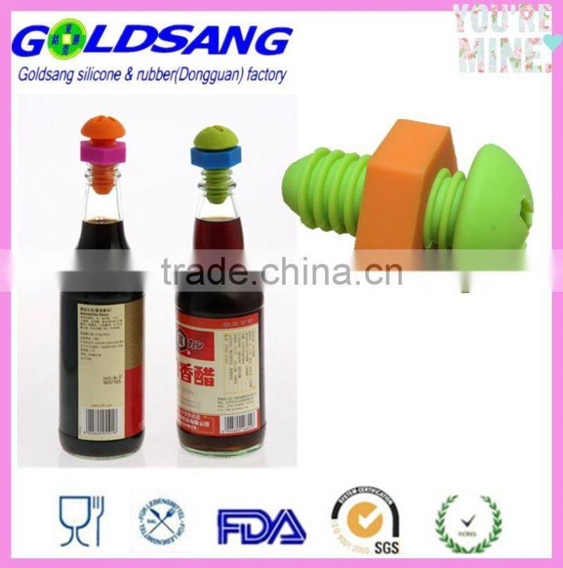 Portable screw shape Tampion silicone champagne stopper