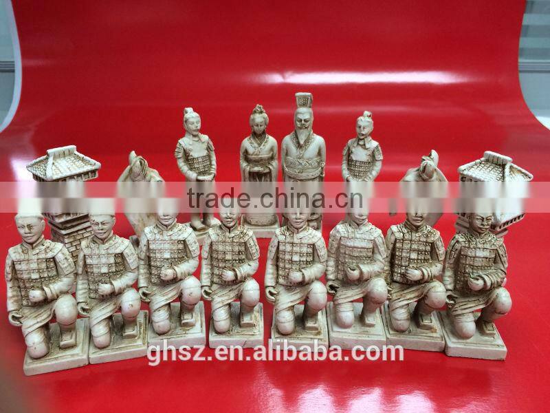 Collectible Qing Dynasty themed decorative fantasy chess set