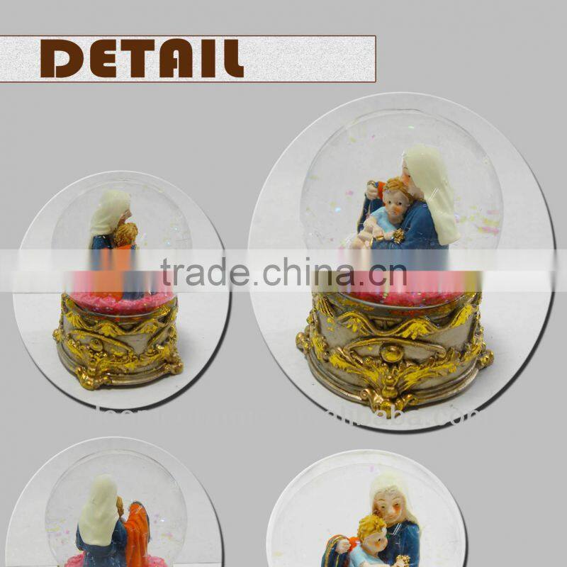Hotsale resin religious ball crystal water ball