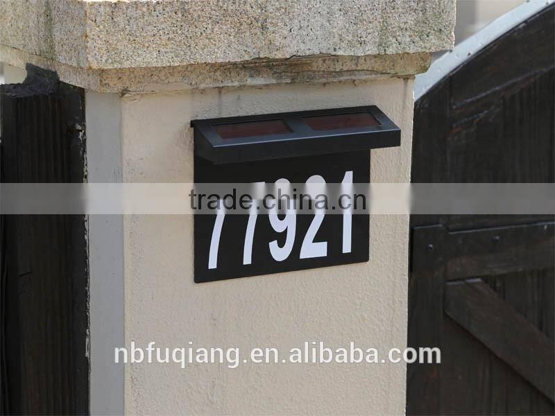FQ-541 Wall-Mouted solar light House Number Led Light,address plaques