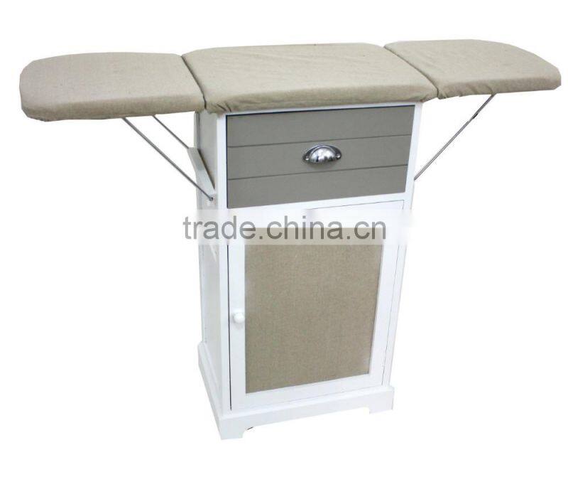 Household Essentials Wood Table Top Ironing Board with Folding Legs