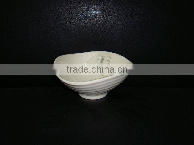 White melamine sauce cup