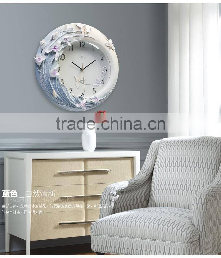 M0025 Momoda Living room Creative modern hanging fancy elegant 3D flower wall clock quiet quartz decoration large wall clock