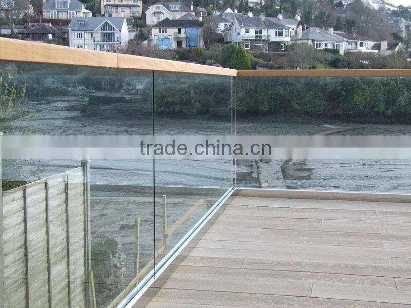 Glass balcony balustrades newest indoor stairs handrail design