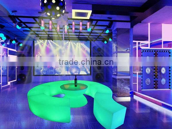 Elegant popular led rechargeable illuminated bar stool chair