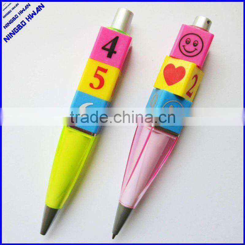 Hot sale new cartoon capsule shape funny pen for promotion