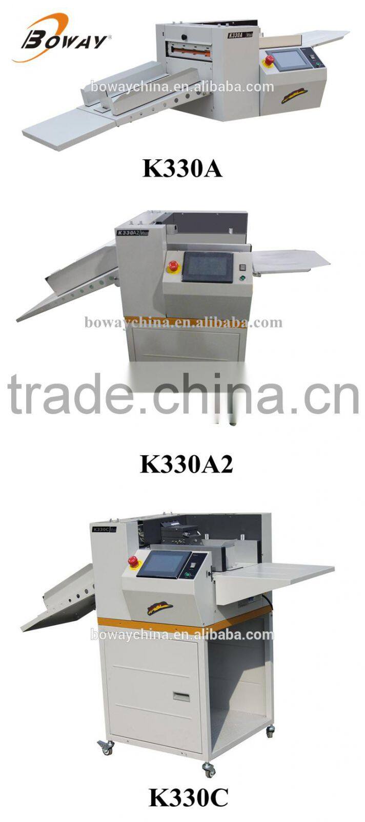 Hangzhou HUPU Boway K330C paper auto creasing perforating machine