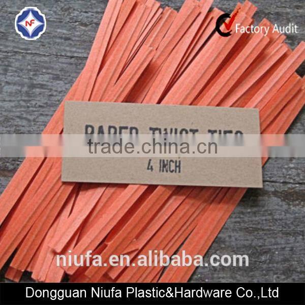 Gifts toys food packaging used ODM paper coated twist tie wire