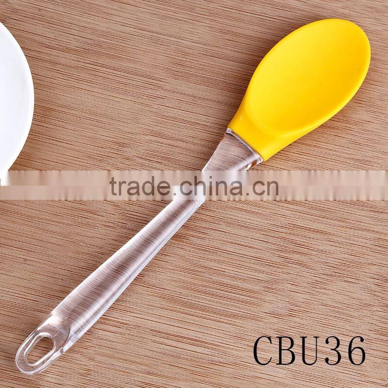 Factory price colorful silicone material silicone spatula spoon set
