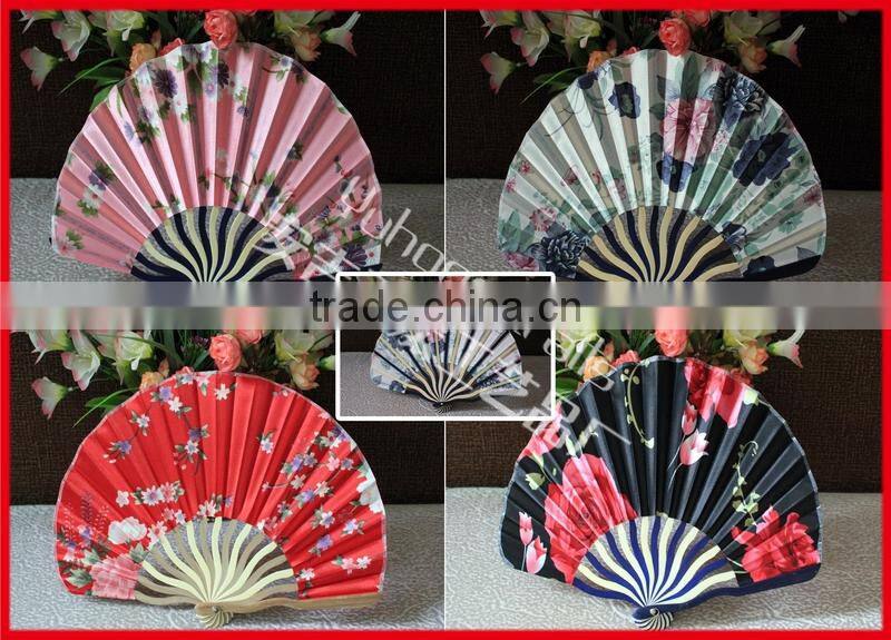 Chinese style handcrafts fabric fan