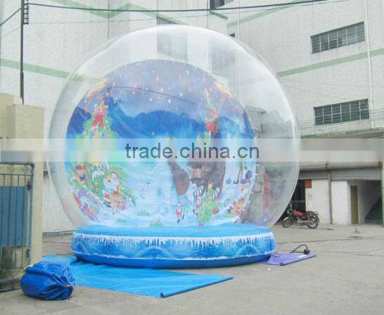 New finished life size snow globe clear inflatable dome for live show