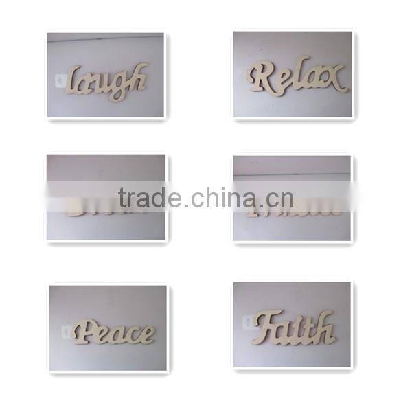 MDF cuting custom made wooden letter word