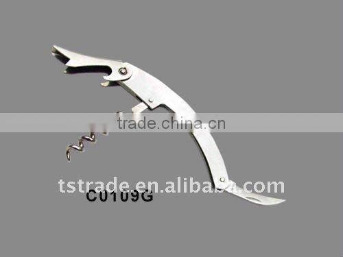 2014 Stainless Steel Multi function Keychain wine bottle opener C0109GS
