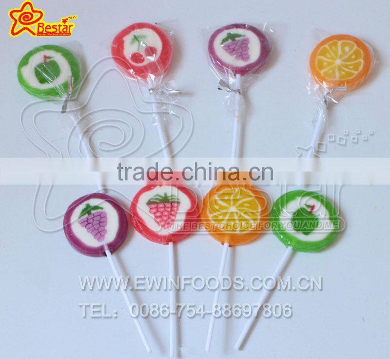 Flat Handmade Fruit Lollipop