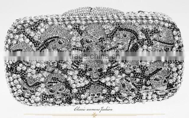 Skull diamond evening Bag