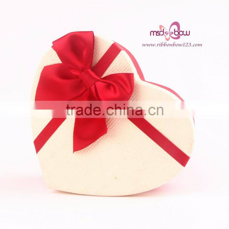 ribbon gift bow/gold pre-tied satin ribbon bow