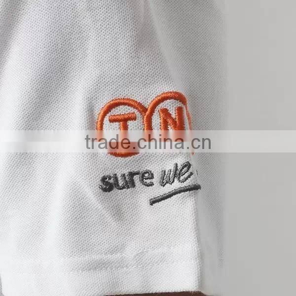 Printed logo work shirts custom logo polo shirt for TNT express