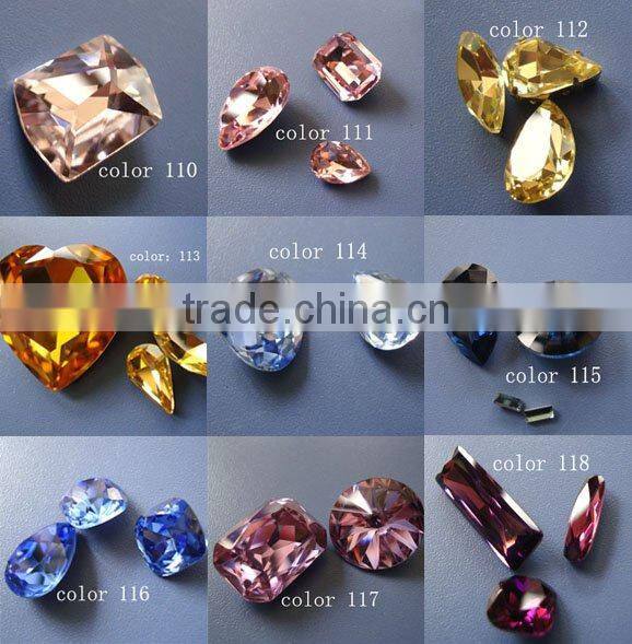 clothing or garment accessory crystal and galss bead