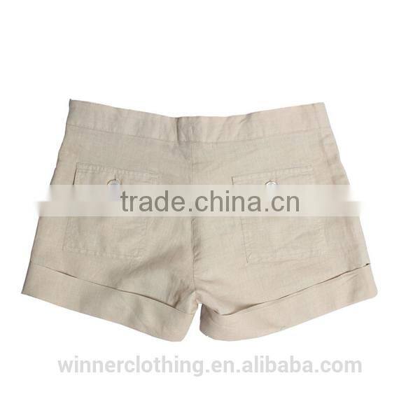 New arrival high fashion ladies shorts with drawing string