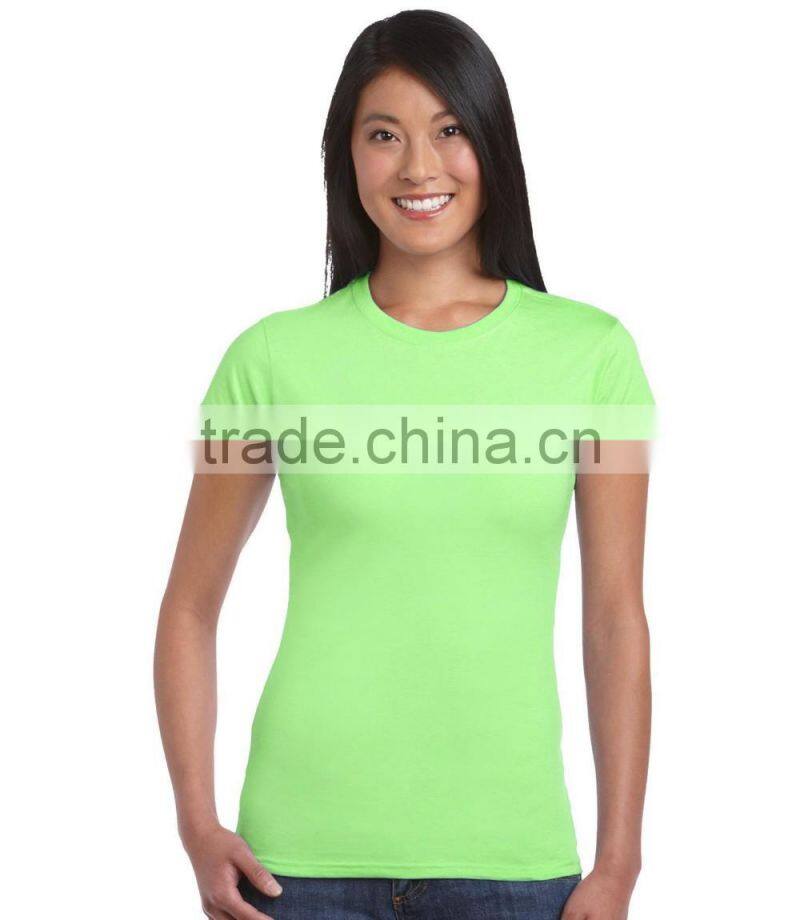 180g 100% cotton blank o-neck women T-shirt