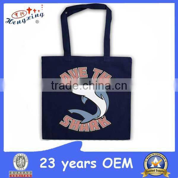 Custom design prined handled canvas bag